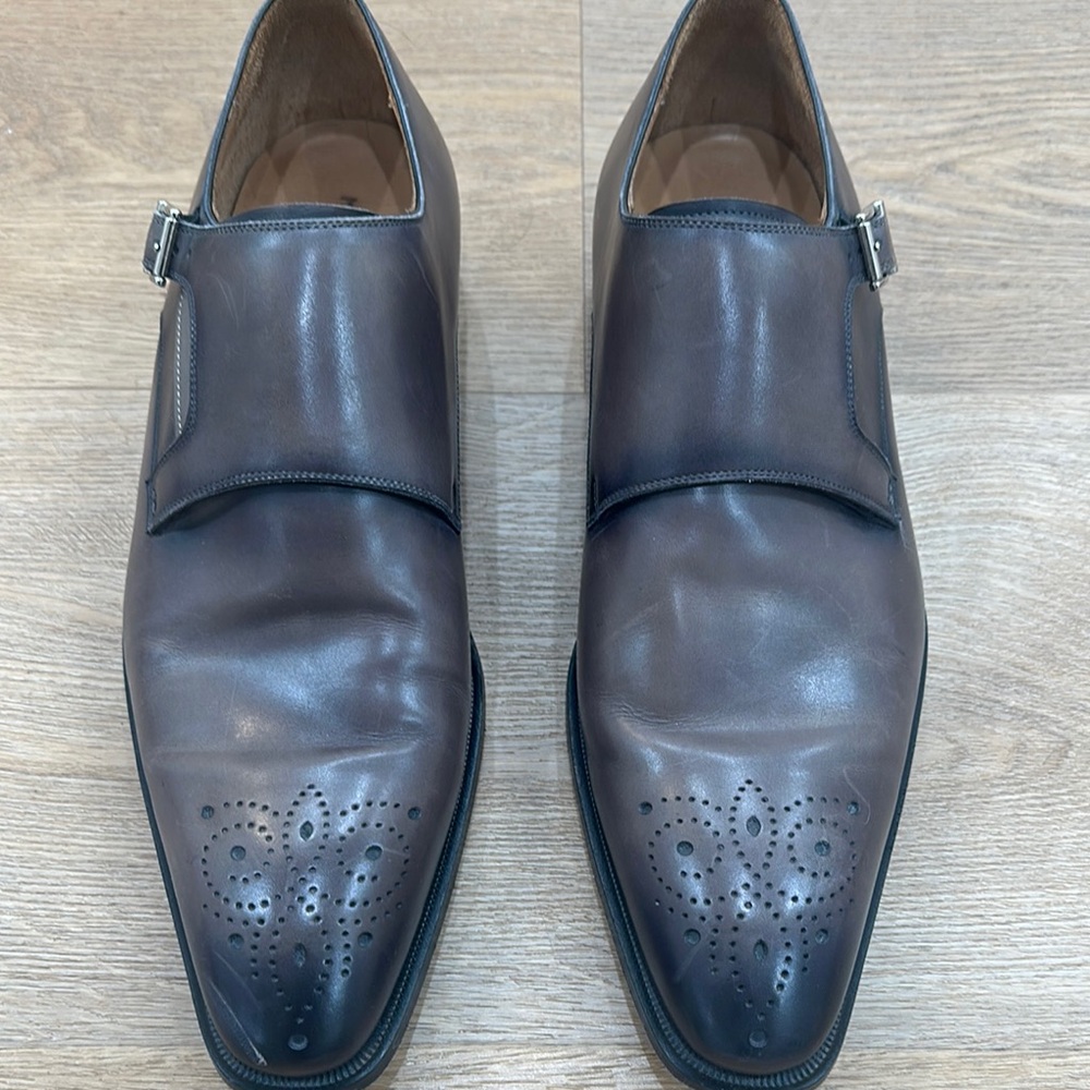Magnanni Brown Leather Oxfords Sleek Design